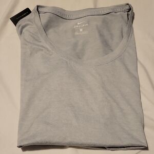 Nike Dri-FIT Heathered Light Grey Women's Tee